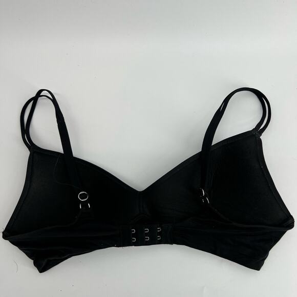 Aerie Real Sunnie Wireless Black Bra Relaxed Fit Lounge T-Shirt Bra Size 34C - Picture 3 of 5